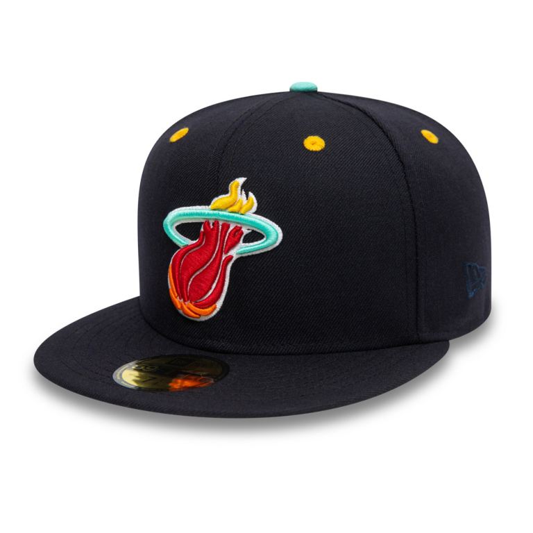 Gorras New Era 59fifty Azules - Miami Heat Team Logo 79608ECTU